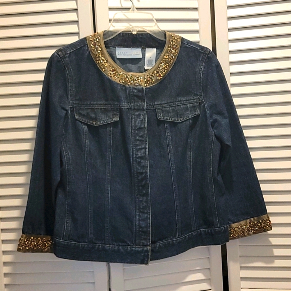 Liz Claiborne Demin Jean Jacket Ladies Medium